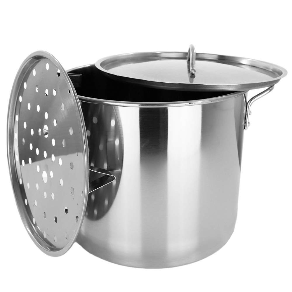 60 QT Stainless Steel Stock Pot Steamer O3030