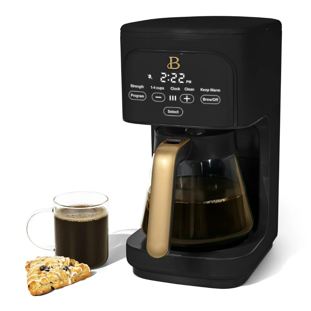 12 Cup Programmable Coffee Maker with Glass Carafe and Reusable Filter G96775