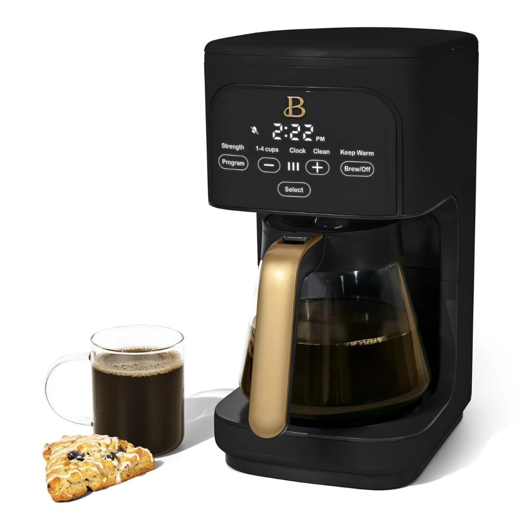 12 Cup Programmable Coffee Maker with Glass Carafe and Reusable Filter G96775