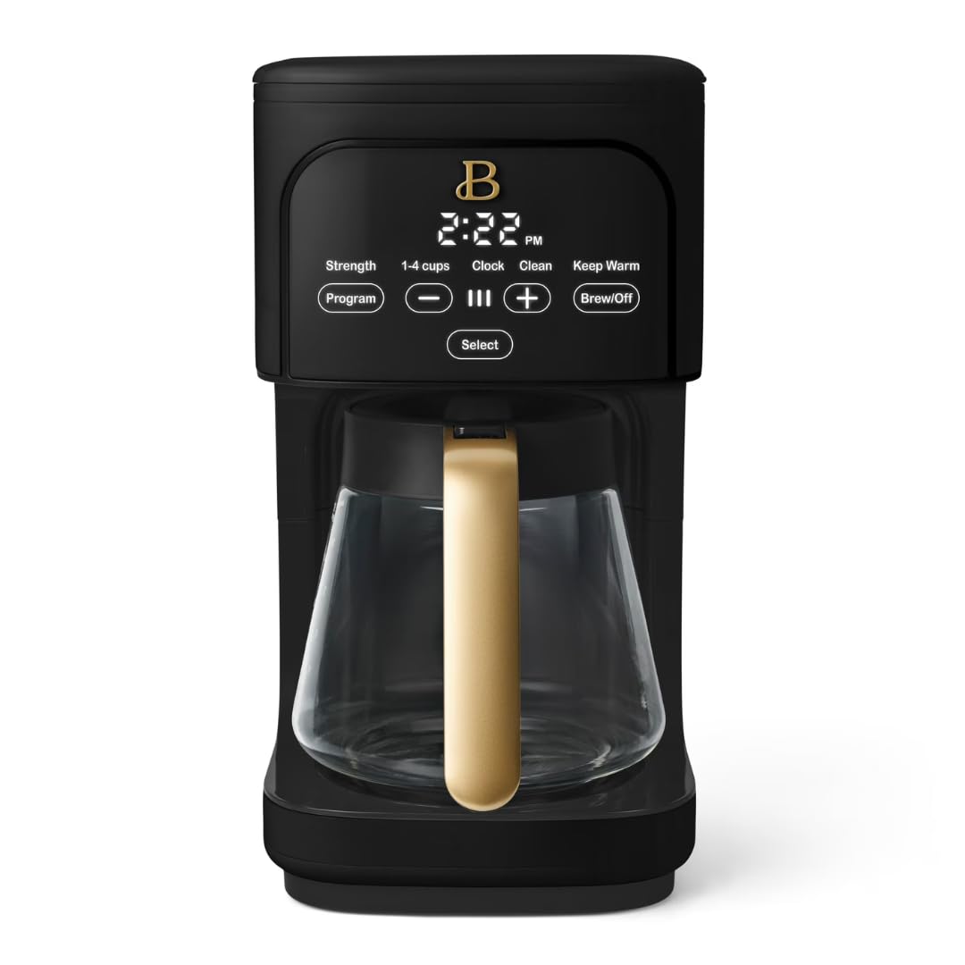 12 Cup Programmable Coffee Maker with Glass Carafe and Reusable Filter G96775