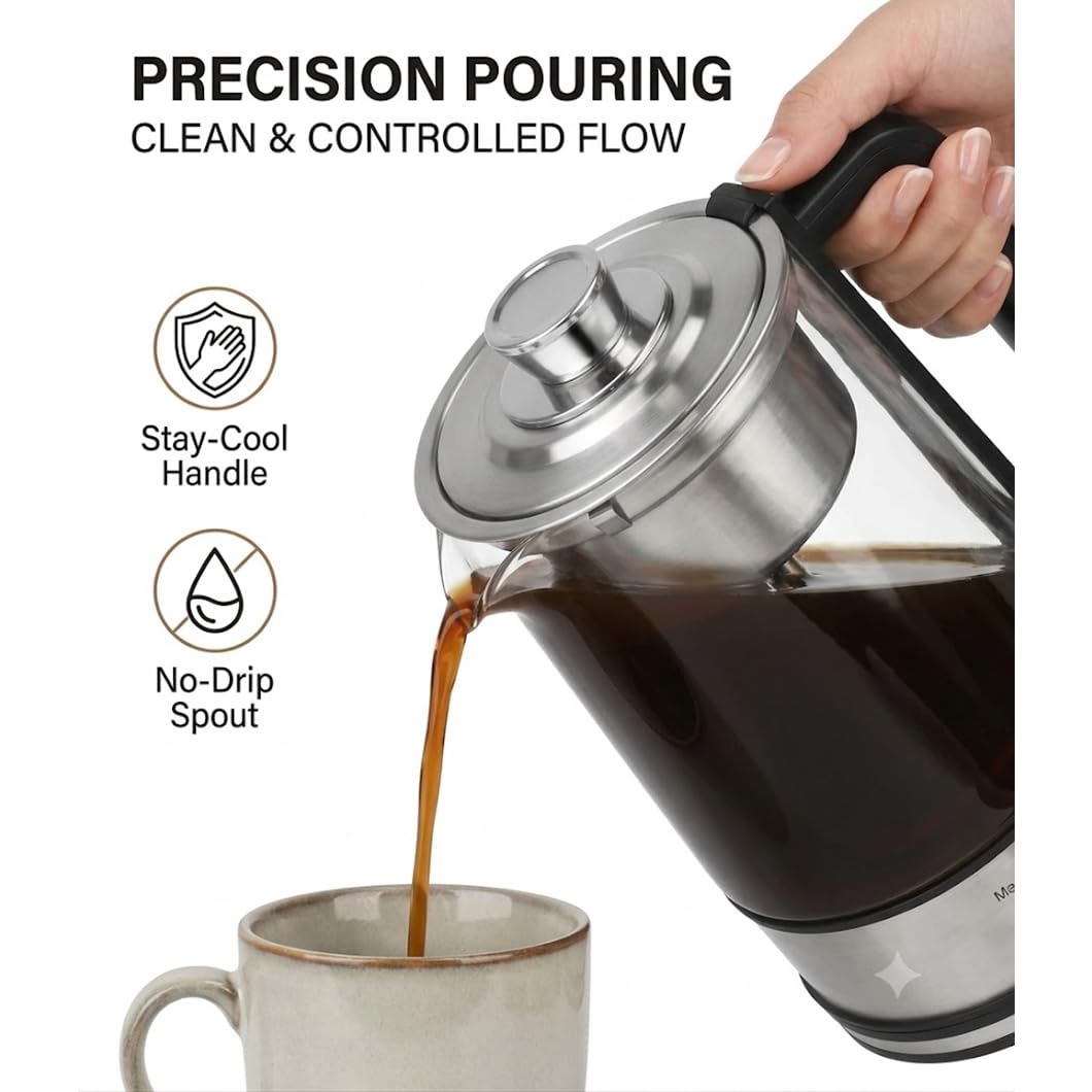 10-Cup Borosilicate Glass Electric Percolator Coffee Pot O892
