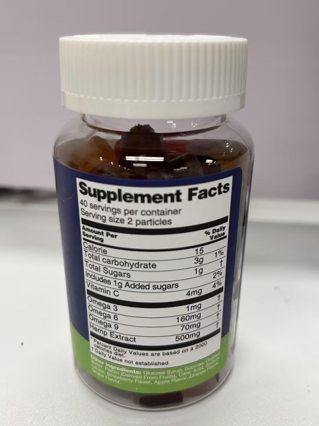 Organic Hemp Gummies Supplement 2 Packs F576310