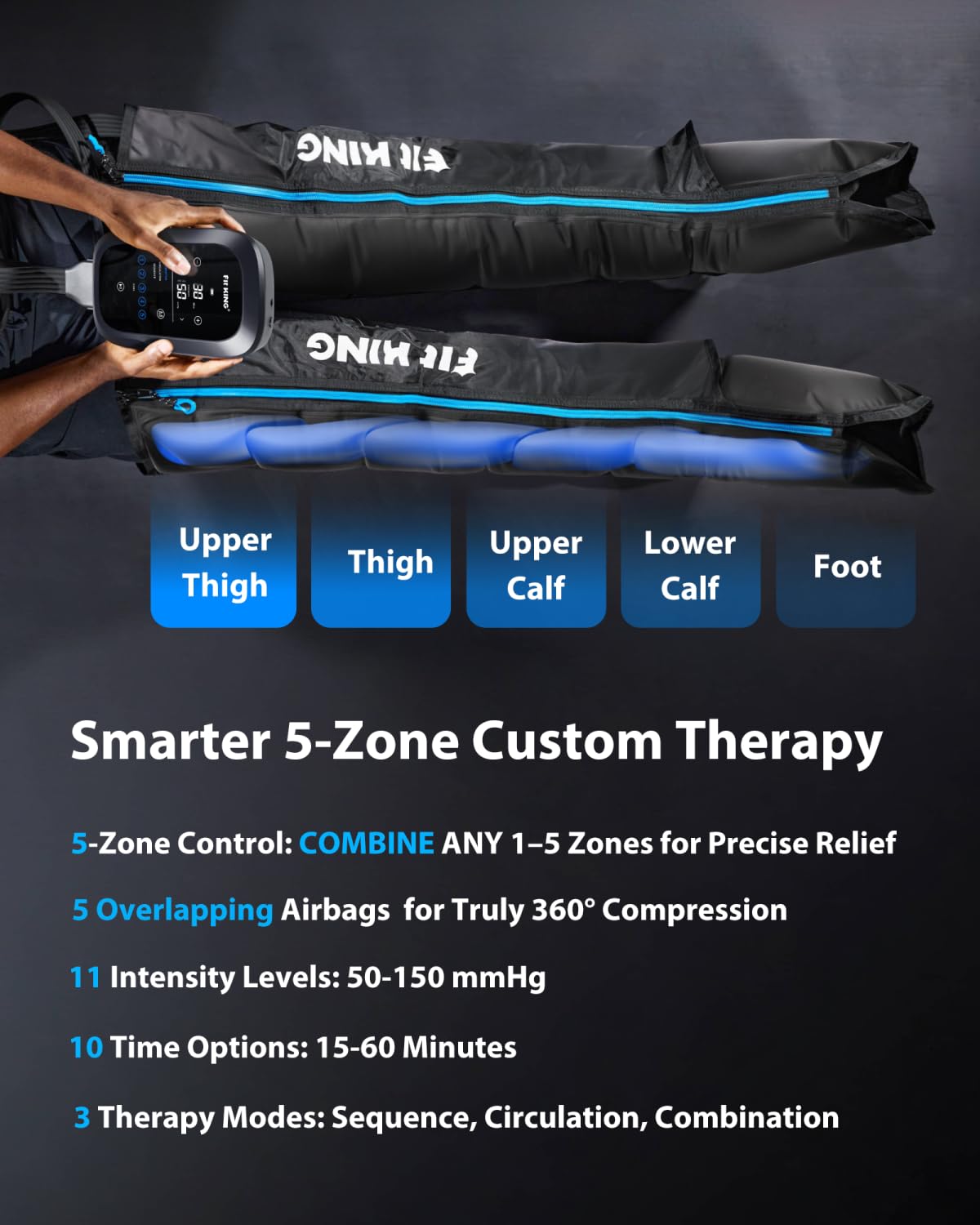 Cordless Leg Massager Compression Boots J289
