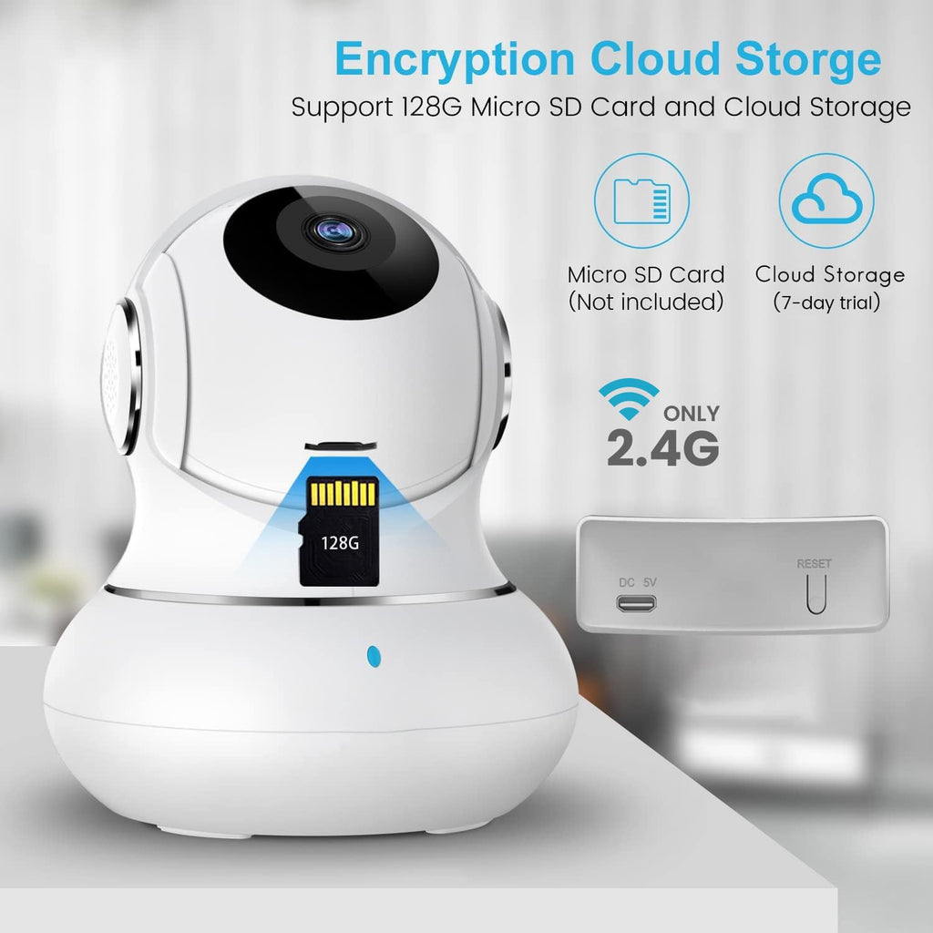 2K Indoor Security Camera with Night Vision F71231
