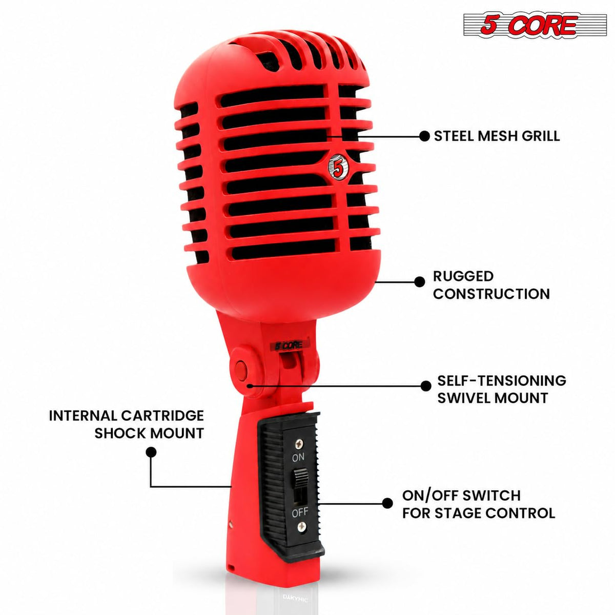 Retro Dynamic Vocal Microphone Y55878