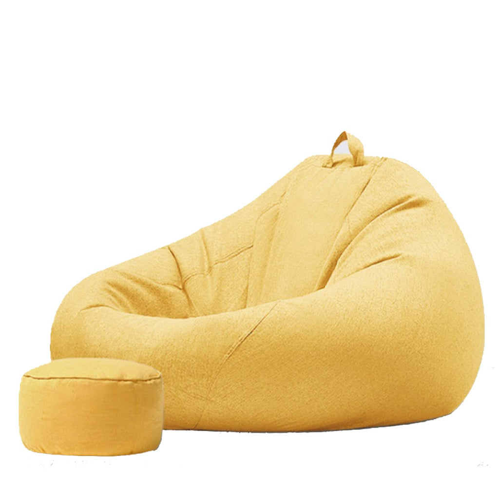 Bean Bag Chair Cover Only Without Filling XL Yellow E167