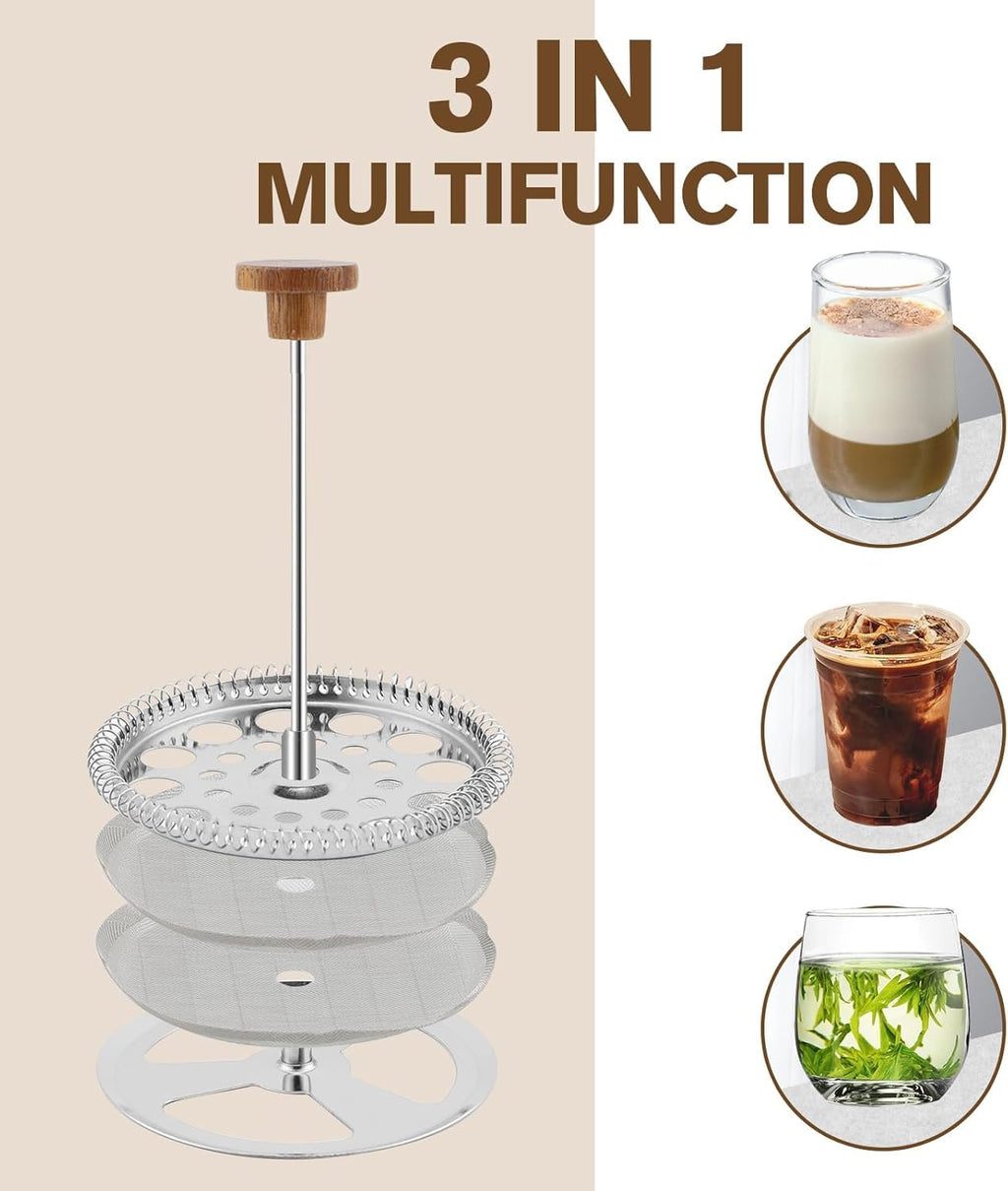 34oz Stainless Steel French Press Coffee Maker H124