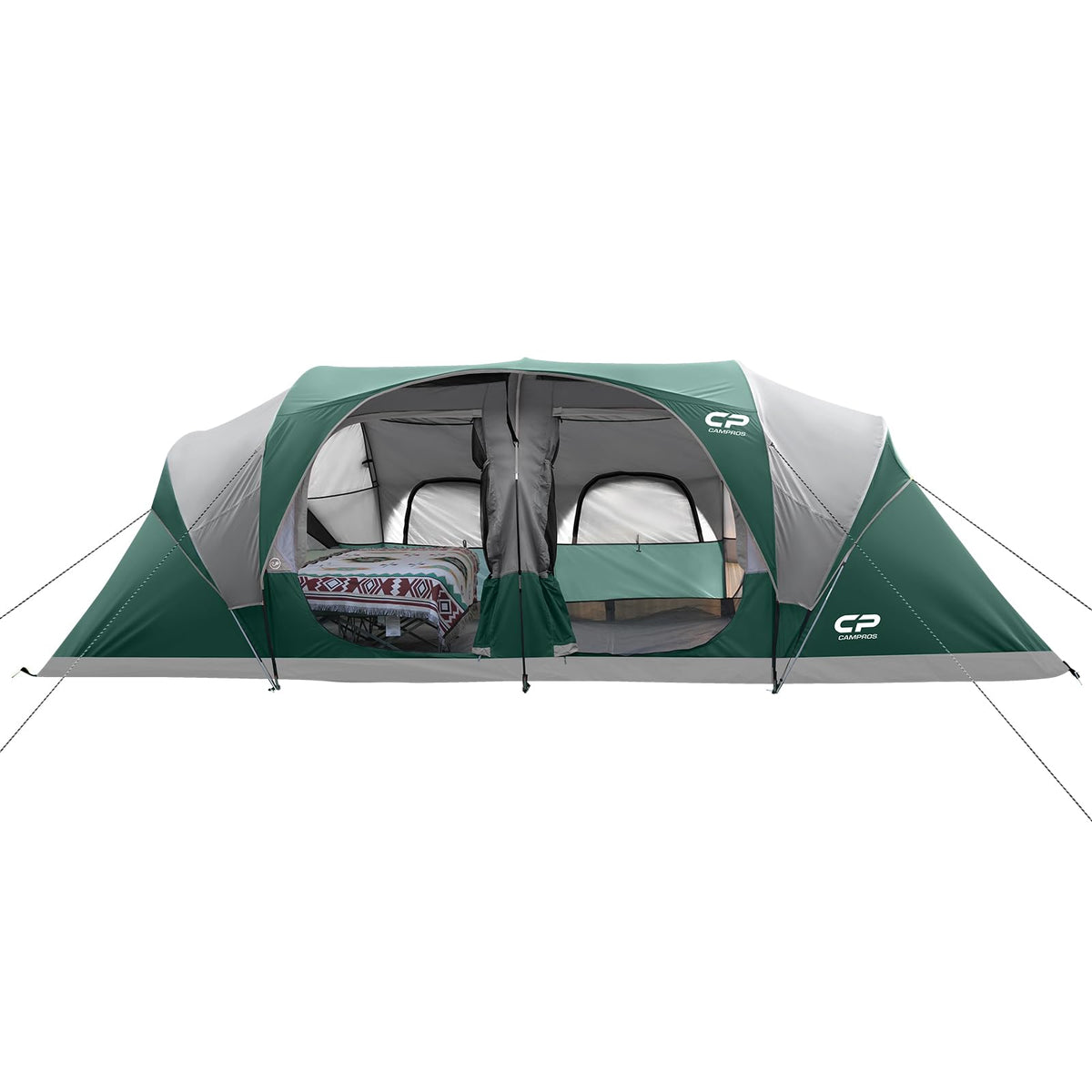 12 Person 3-Room Waterproof Camping Tent E2408