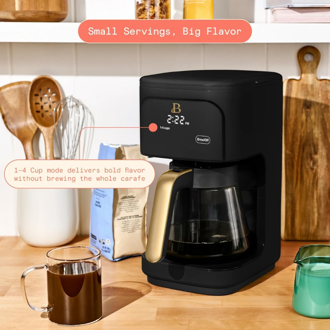 12 Cup Programmable Coffee Maker with Glass Carafe and Reusable Filter G96775