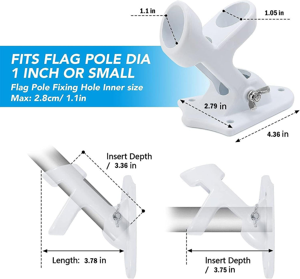 Heavy Duty Aluminum Flag Pole Holder P86198