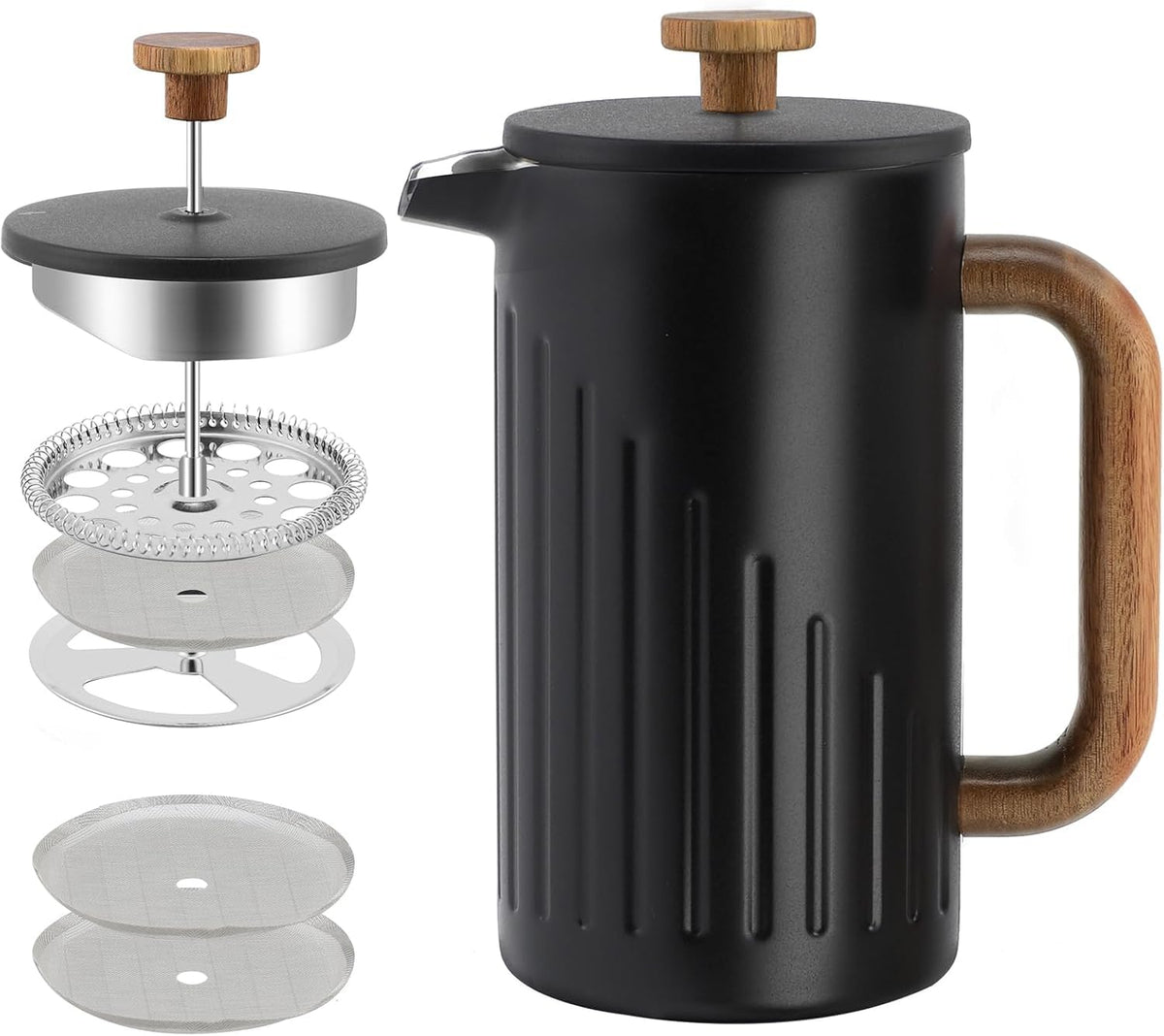 34oz Stainless Steel French Press Coffee Maker H124