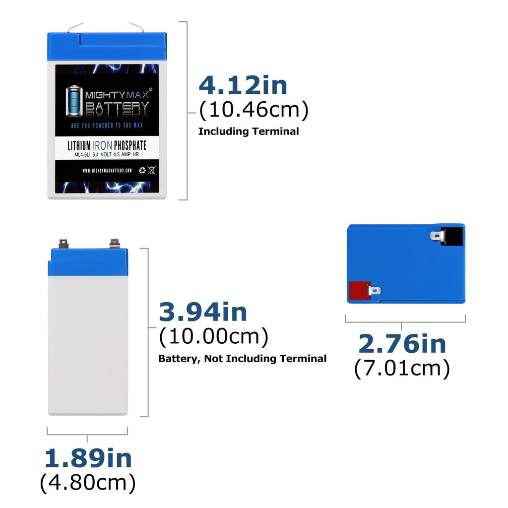 6V 4.5AH Lithium Replacement Battery A254