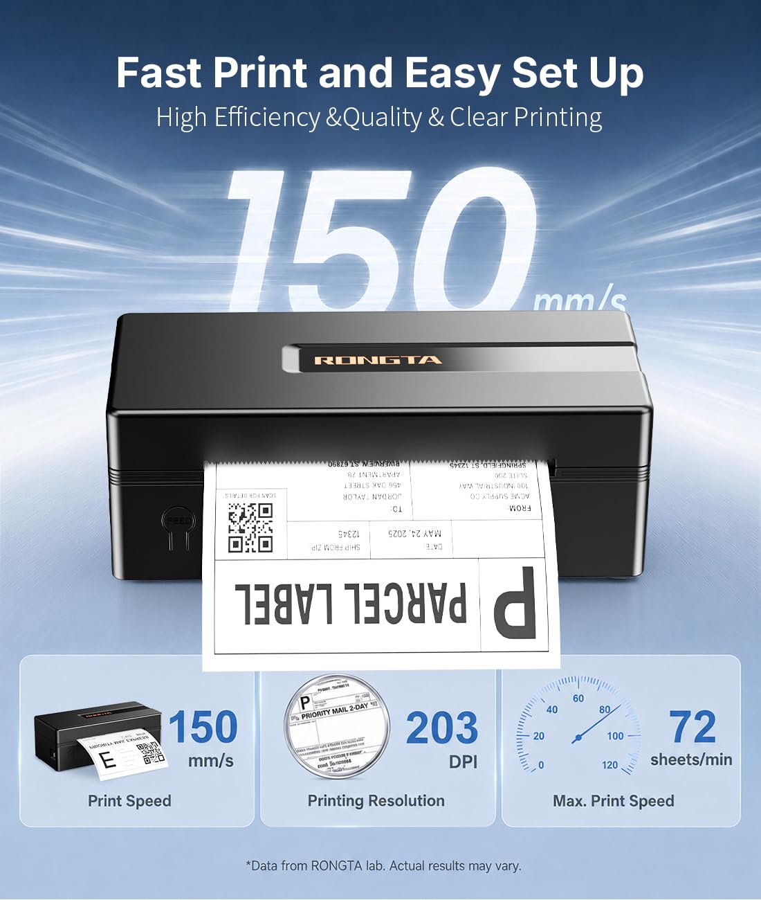 Bluetooth Thermal Shipping Label Printer Y645