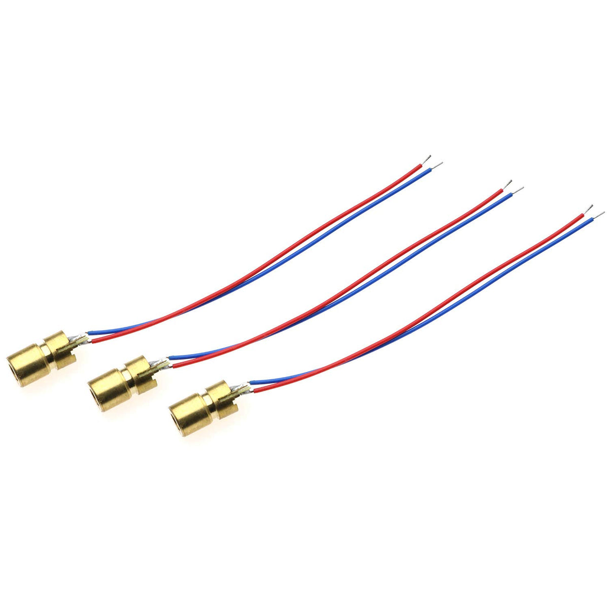 10-Pack 3.3V 650nm Mini Red Laser Dot Diode Module 6mm 5mW X4602