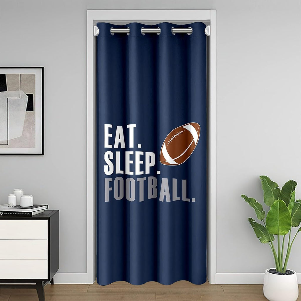 Football Doorway Curtain 34"x80" 1 Panel Y9921