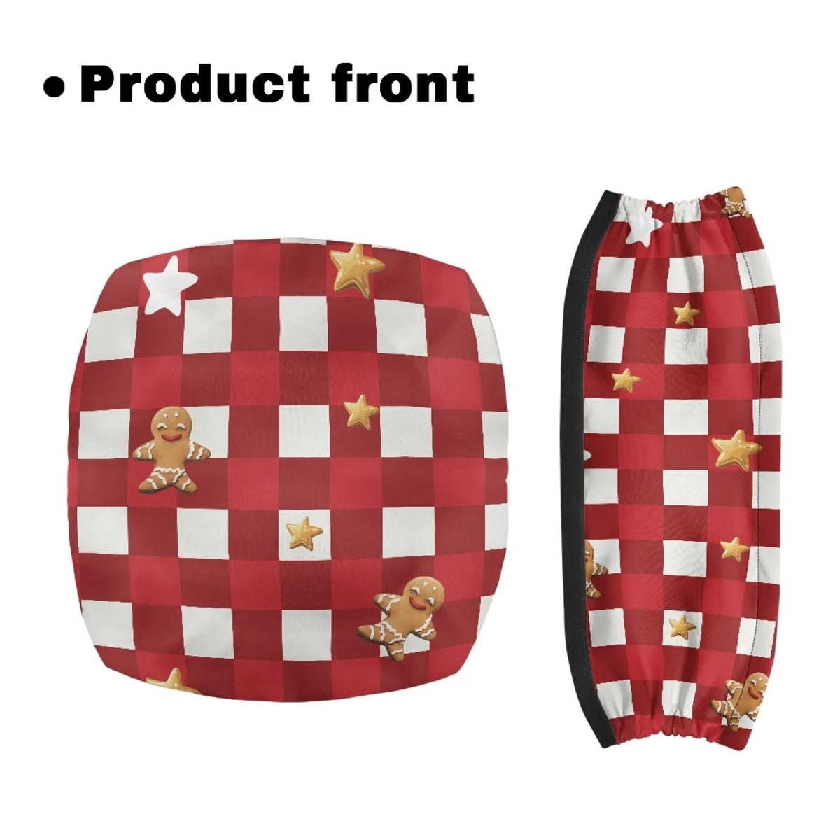 Red Lattice Rollator Walker Accessories Seat and Backrest Rollbar Covers Washable T3834