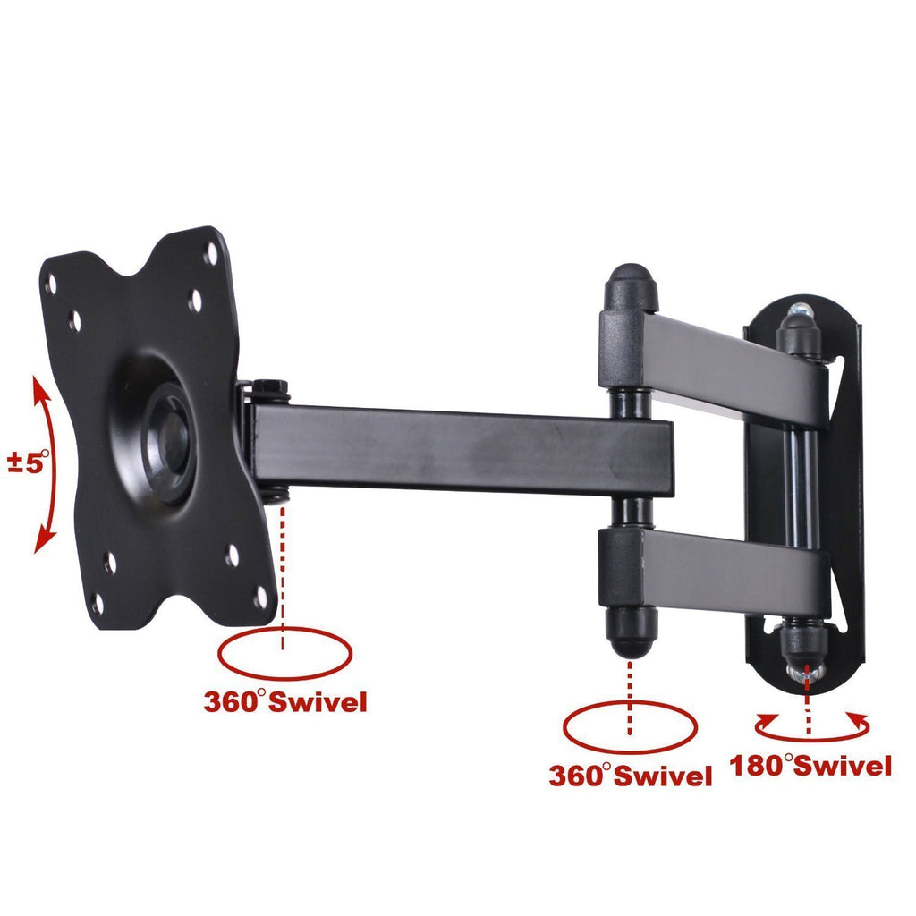Full Motion Swivel Tilt TV Wall Mount Bracket Q6639