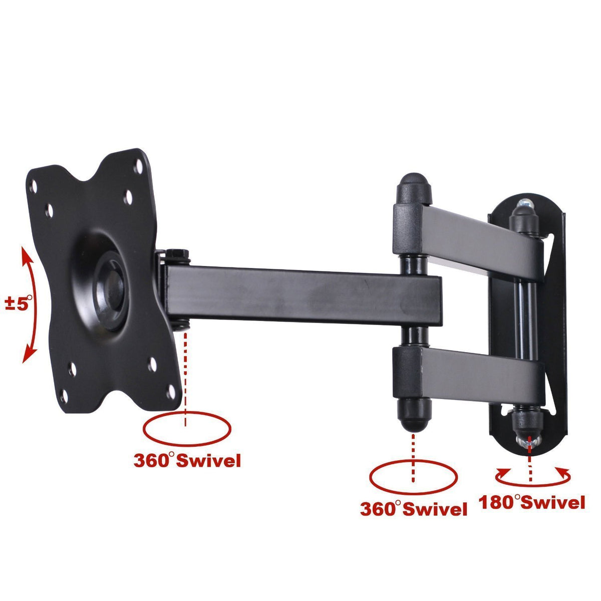 Full Motion Swivel Tilt TV Wall Mount Bracket Q6639