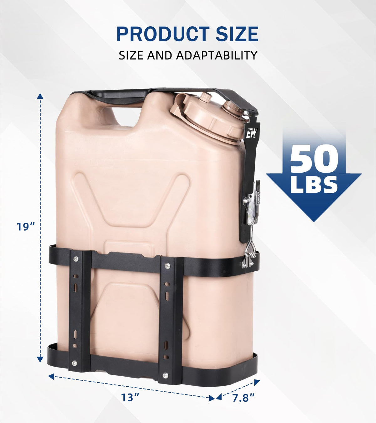 5 Gallon Water Container Mount Holder with Combination Lock B128500