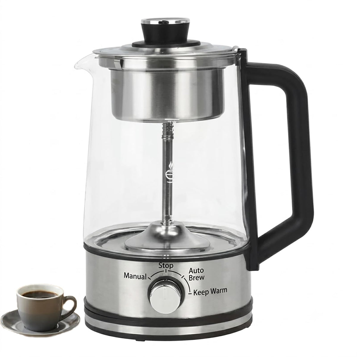 10-Cup Borosilicate Glass Electric Percolator Coffee Pot O892