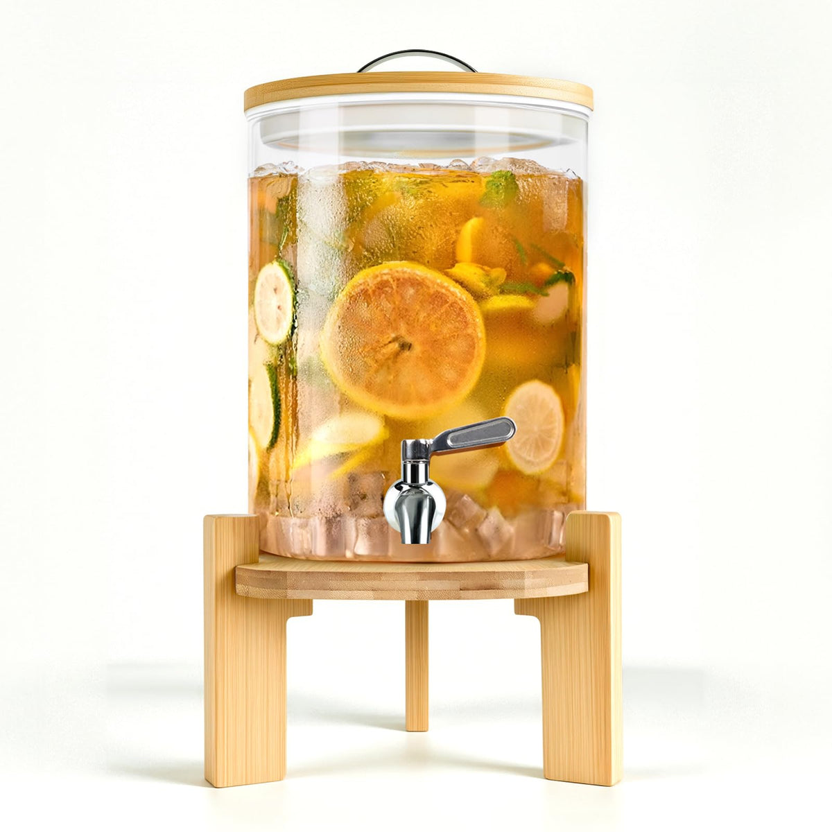 2.1 Gallon Glass Beverage Dispenser with Stand H729380