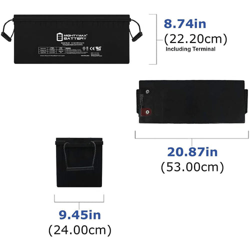12V 200 Amps Sealed Lead-Acid Battery 4 Pack A1645