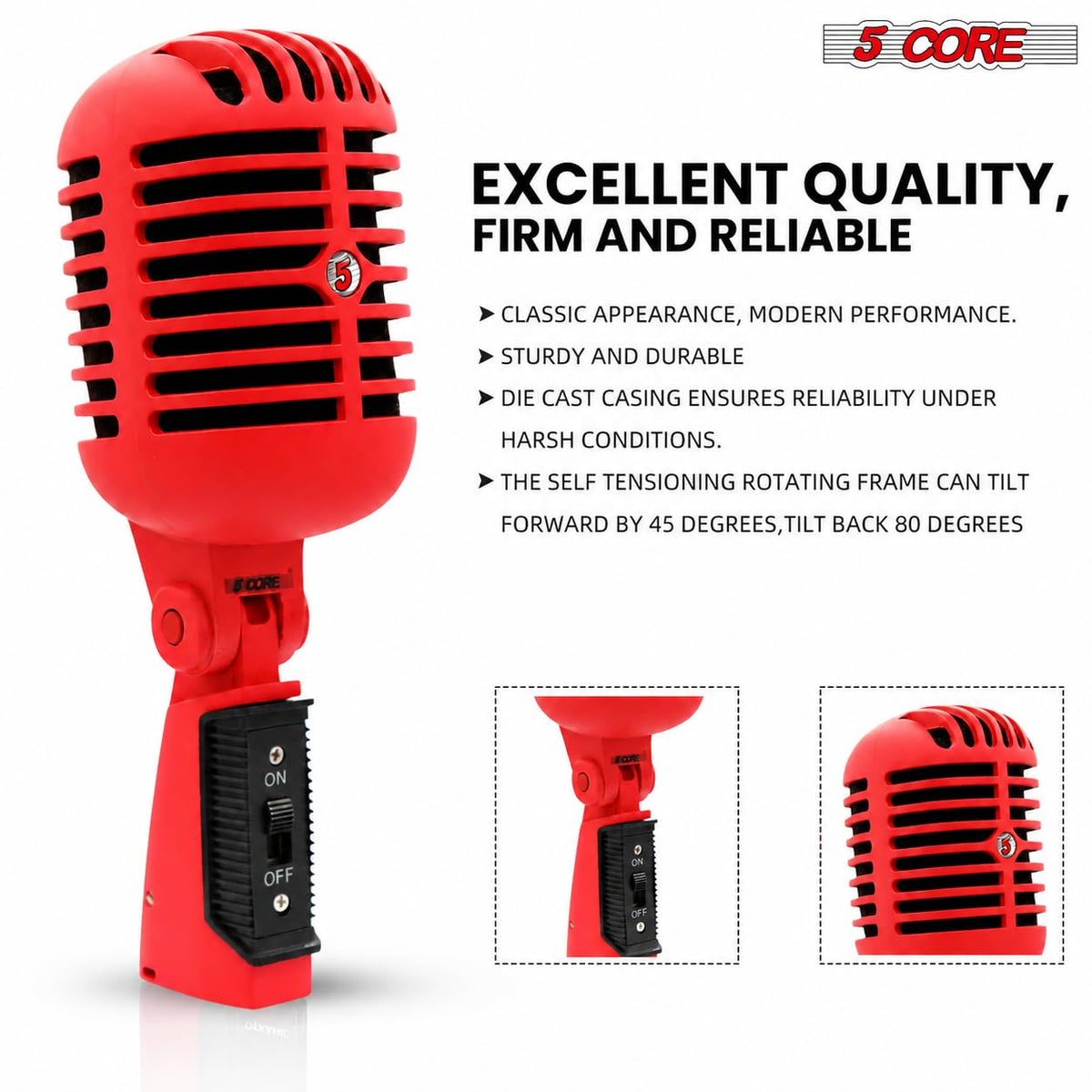 Retro Dynamic Vocal Microphone Y55878