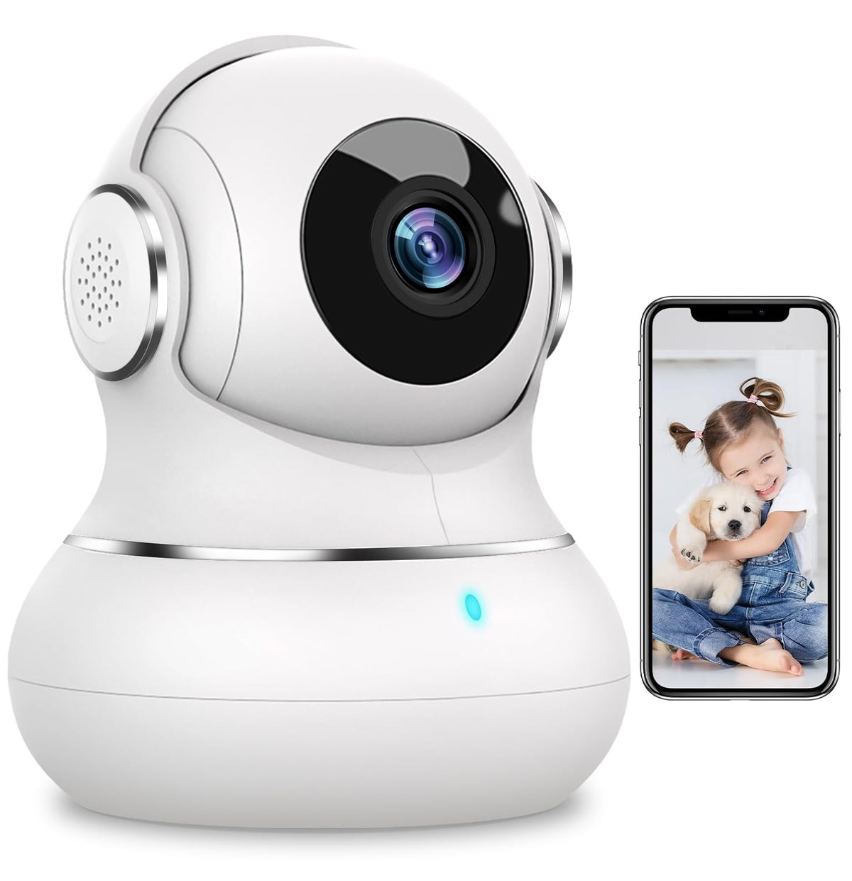 2K Indoor Security Camera with Night Vision F71231