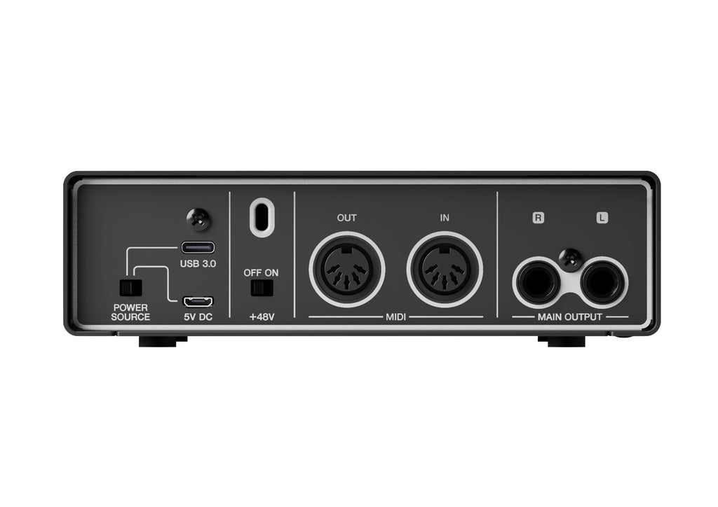 2-in/2-out USB-C Audio/MIDI Interface with 32-bit/192kHz Support, Black L92029