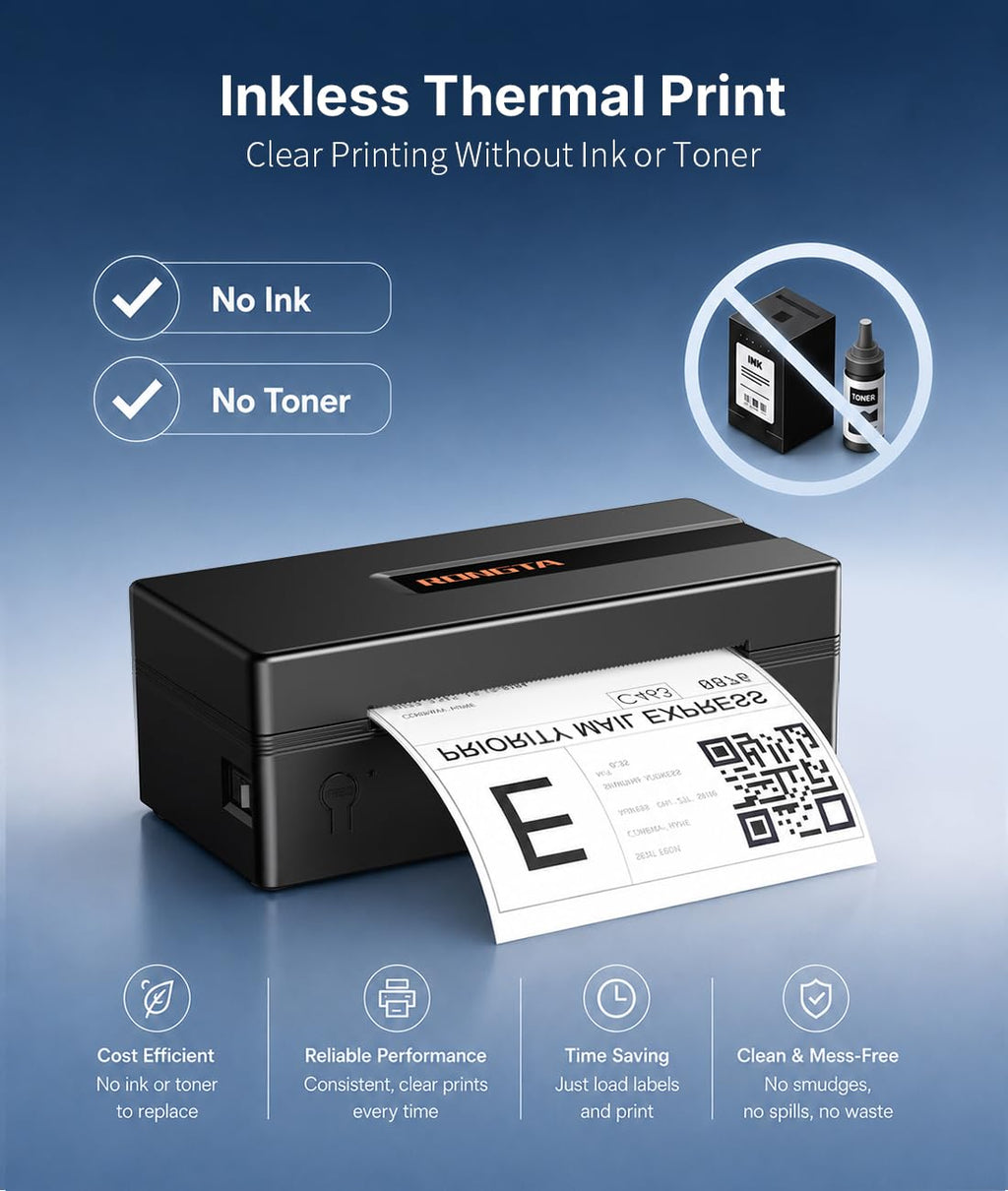 Bluetooth Thermal Shipping Label Printer Y645
