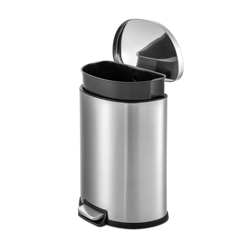 13.2 Gallon Stainless Steel Step-Up Trash Can F522