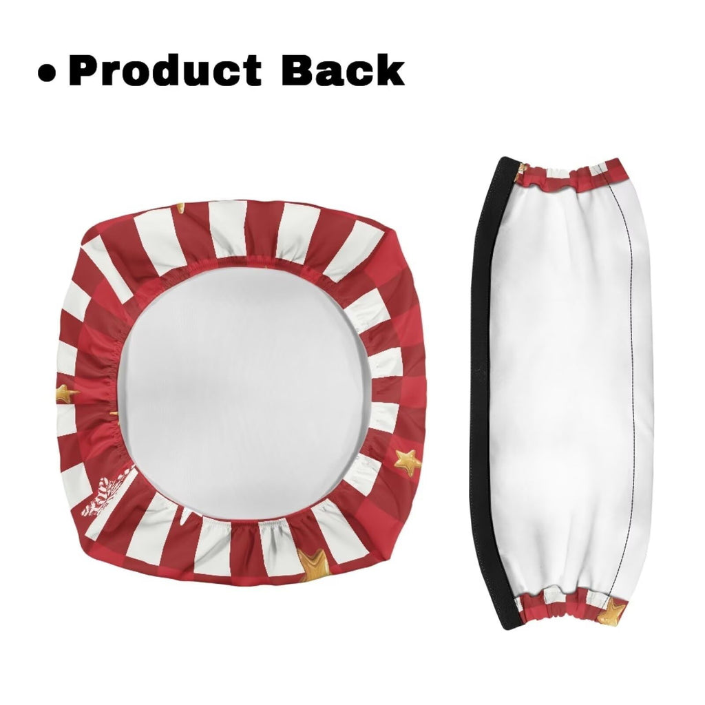 Red Lattice Rollator Walker Accessories Seat and Backrest Rollbar Covers Washable T3834