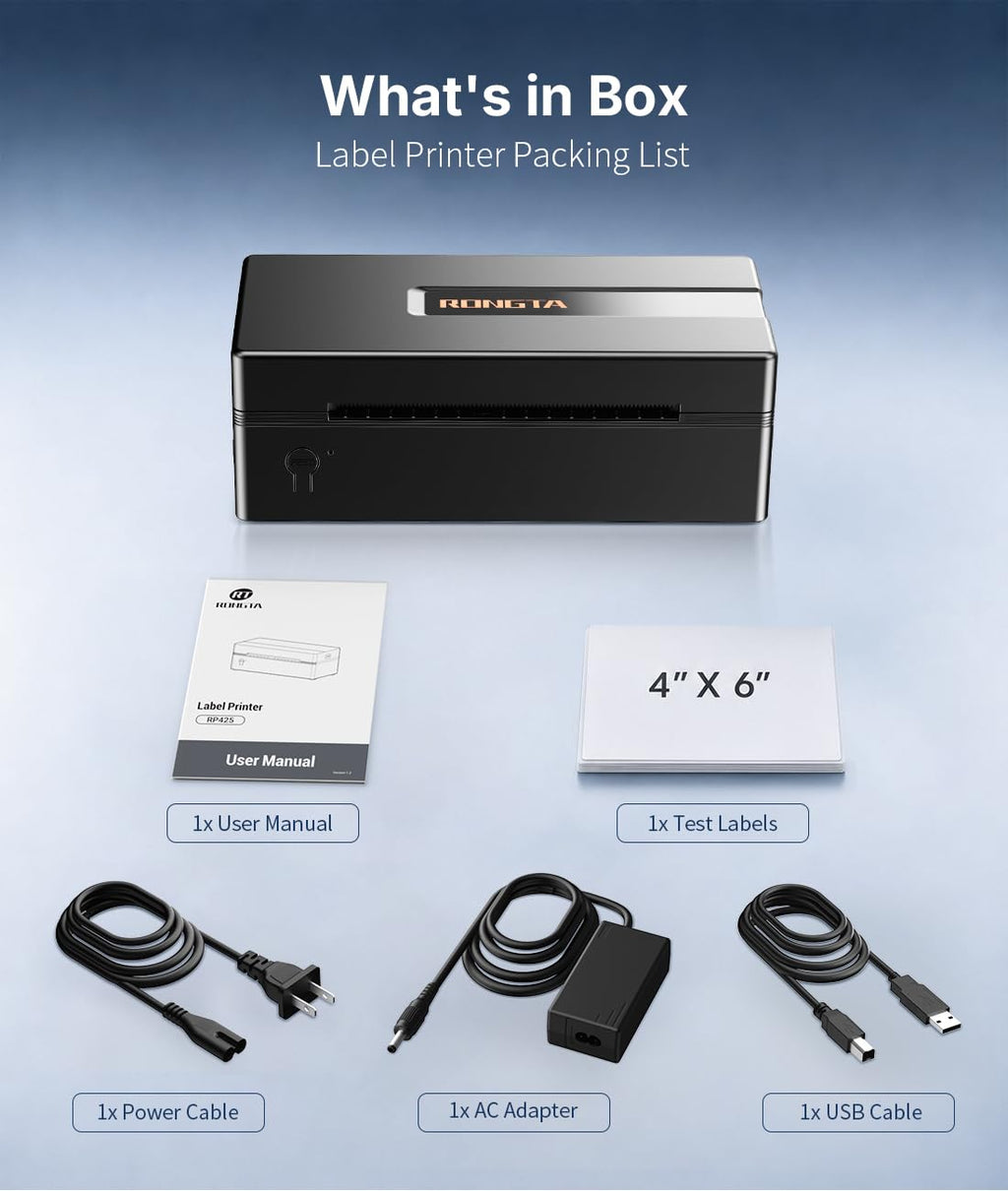 Bluetooth Thermal Shipping Label Printer Y645