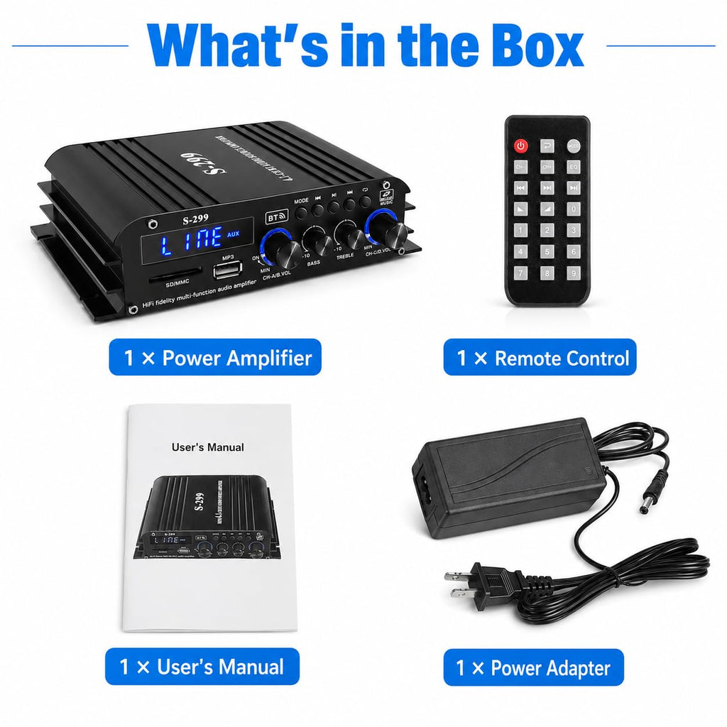 4.1 Channel Home Audio Amplifier Receiver Q98489