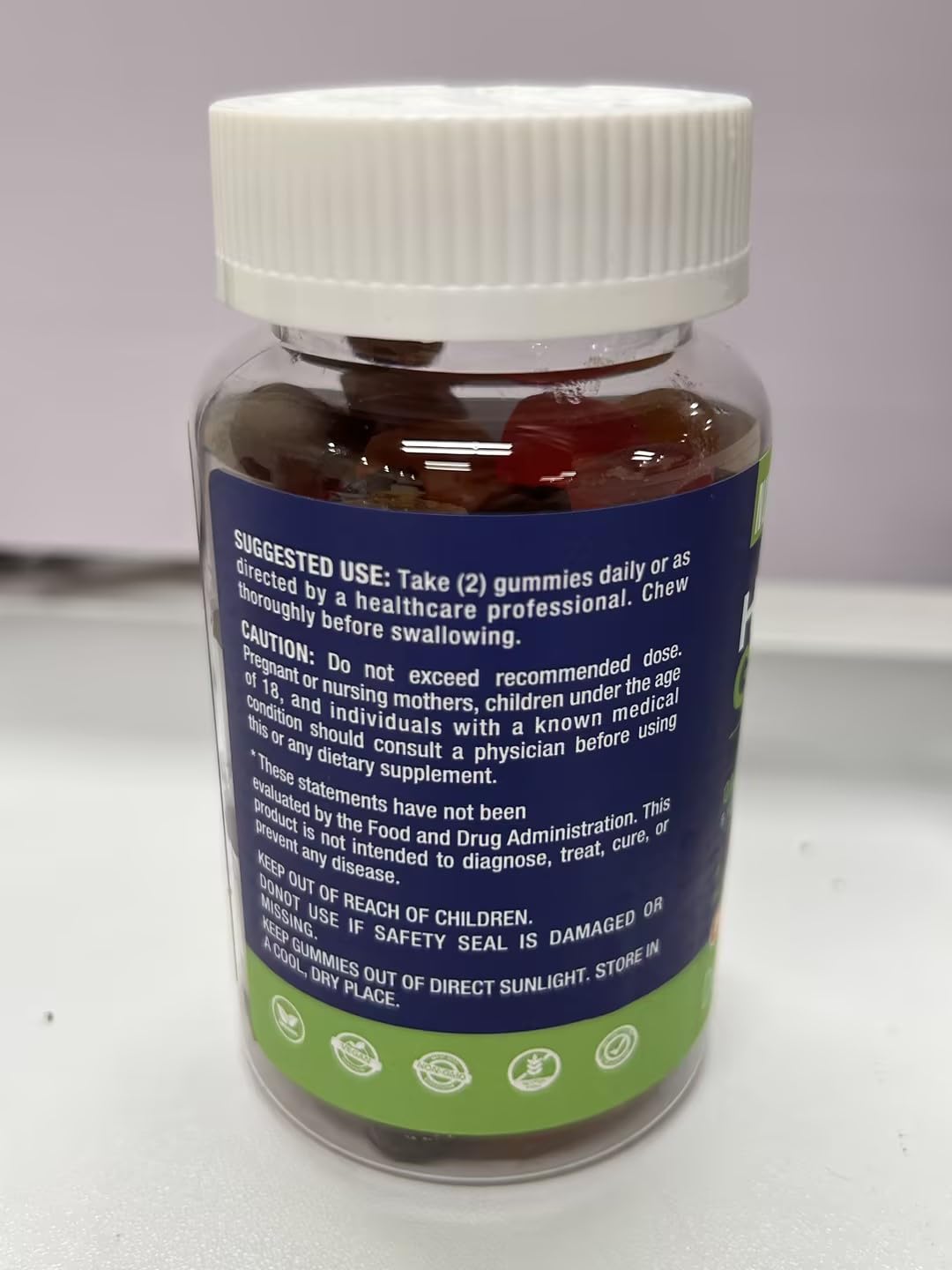 Organic Hemp Gummies Supplement 2 Packs F576310