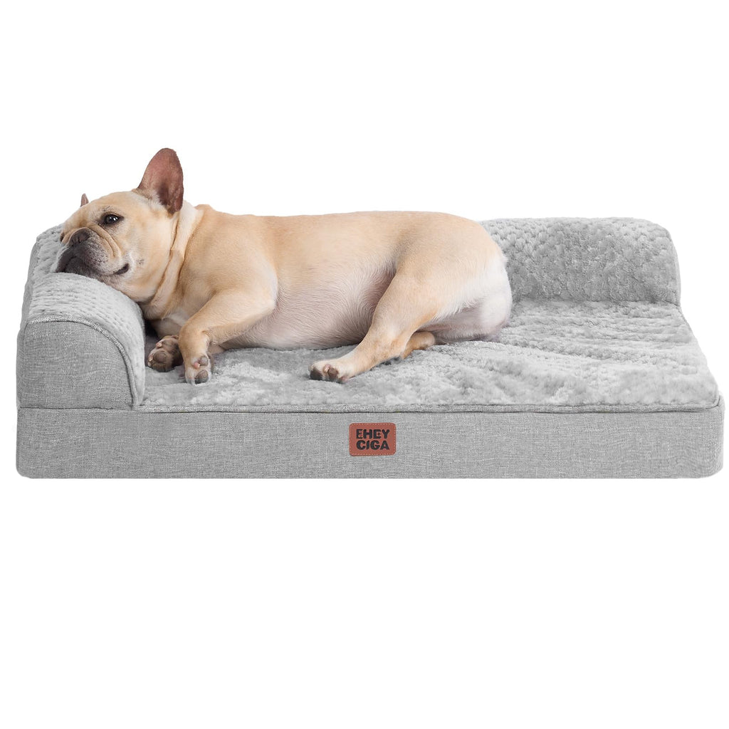 Medium Grey Memory Foam Dog Bed K81582
