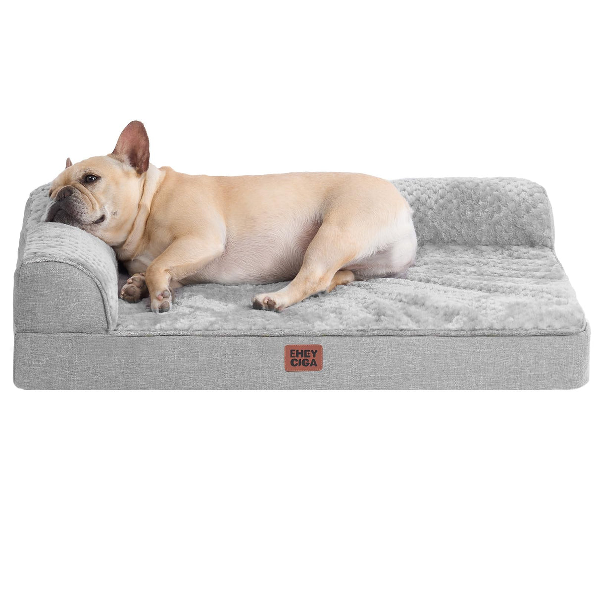 Medium Grey Memory Foam Dog Bed K81582