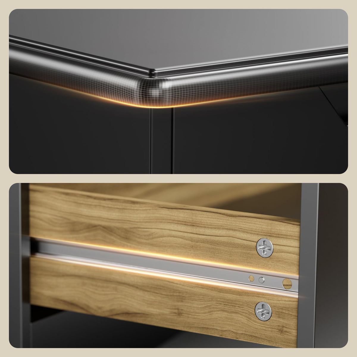 Black 6 Drawer Dresser K170537