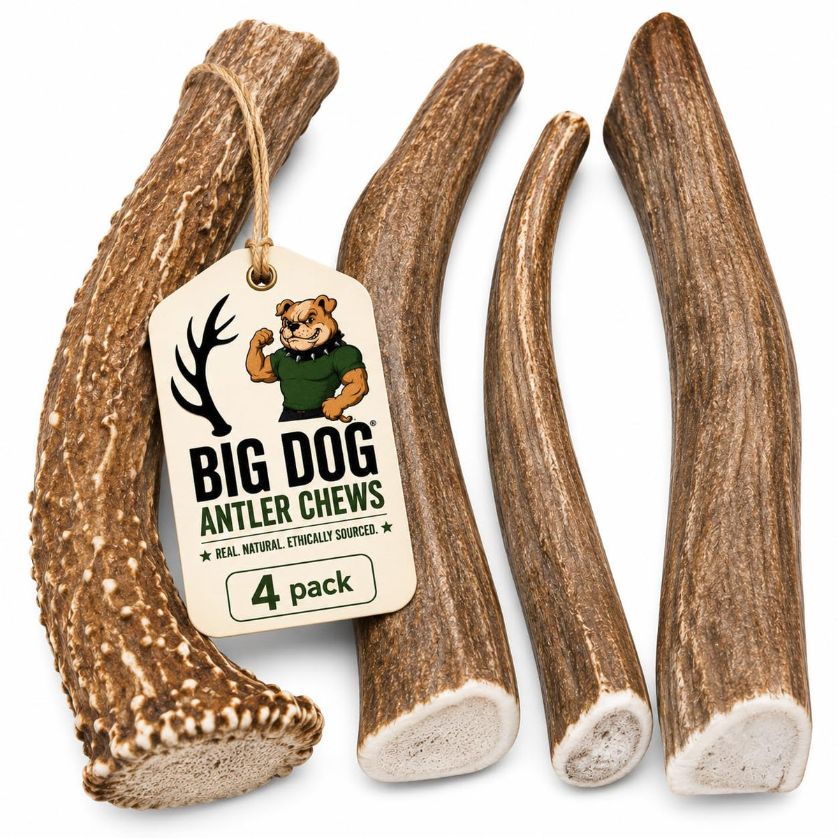 Deer Antler Dog Chews One Pound F64411