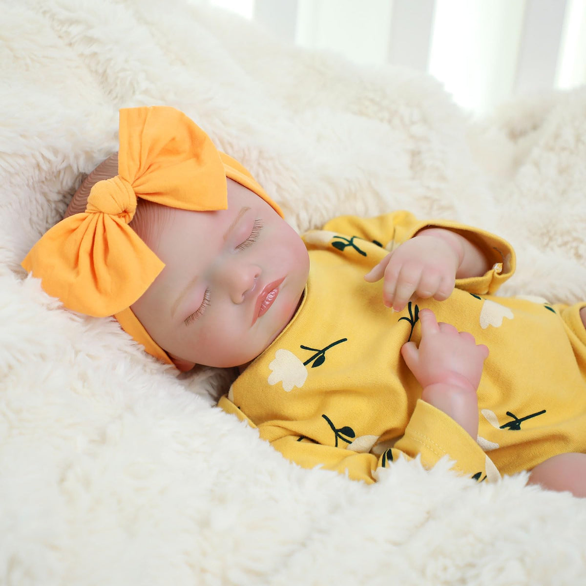 20 Inch Realistic Sleeping Newborn Baby Doll Full Vinyl Body A1768