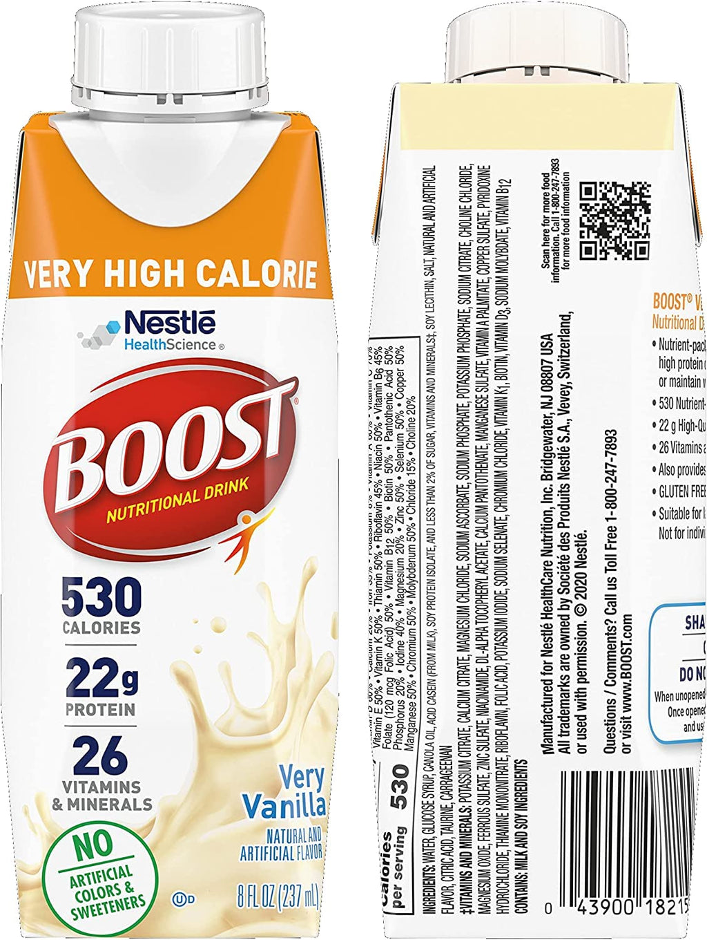Very High Calorie Nutritional Drink Variety Pack, 12 Count L325