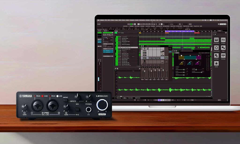 2-in/2-out USB-C Audio/MIDI Interface with 32-bit/192kHz Support, Black L92029