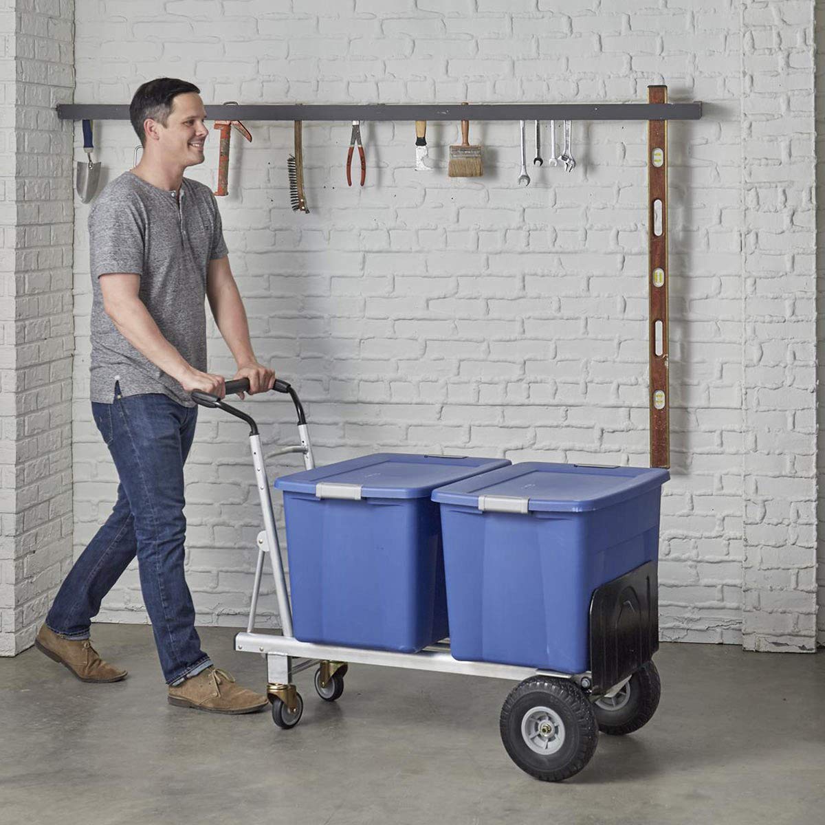 3 in 1 Aluminium Hand Truck with Flat-Free Wheels R51338