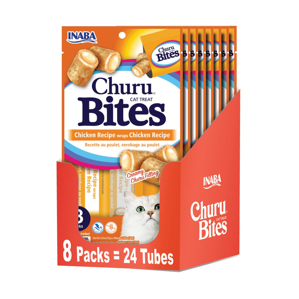 Soft Chewy Baked Chicken Cat Treats with Vitamin E, 24 Tubes W32463