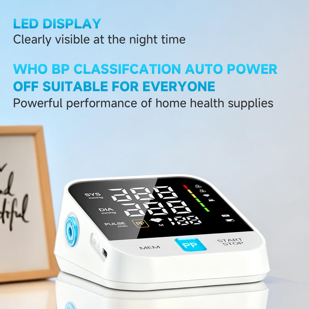Automatic Upper Arm Blood Pressure Monitor with Large Cuff D123291
