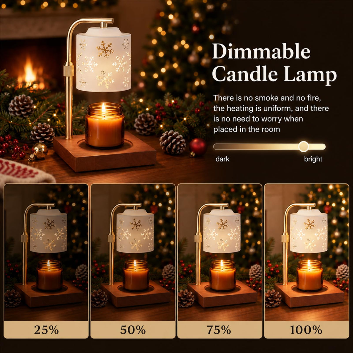 Christmas Candle Warmer Lamp with Timer Z624