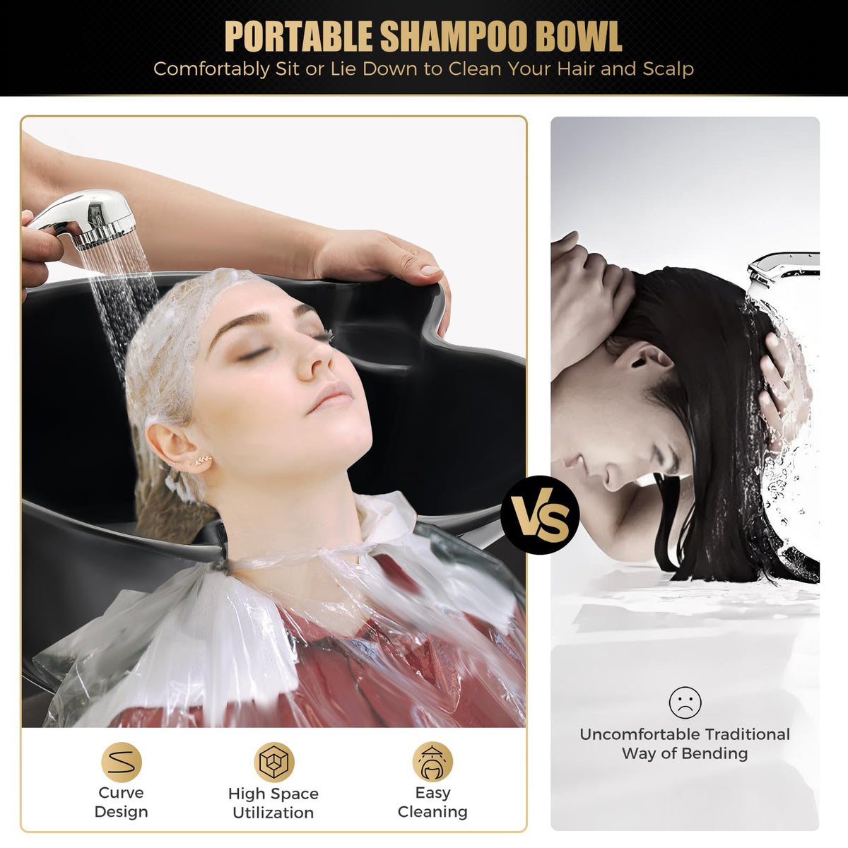 Portable Shampoo Bowl with Electric Pump Z3178