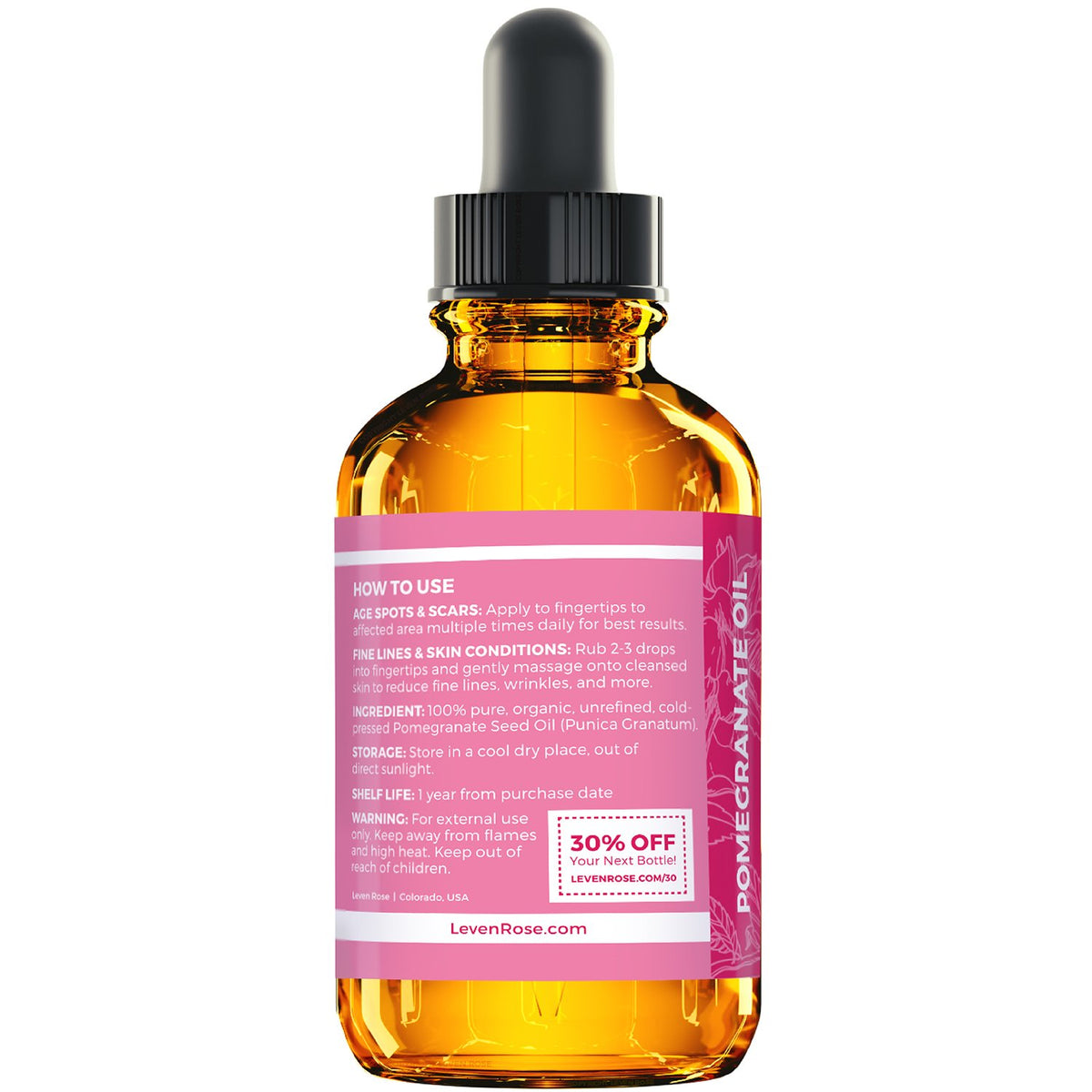 Organic Pomegranate Seed Oil 1 oz S3644