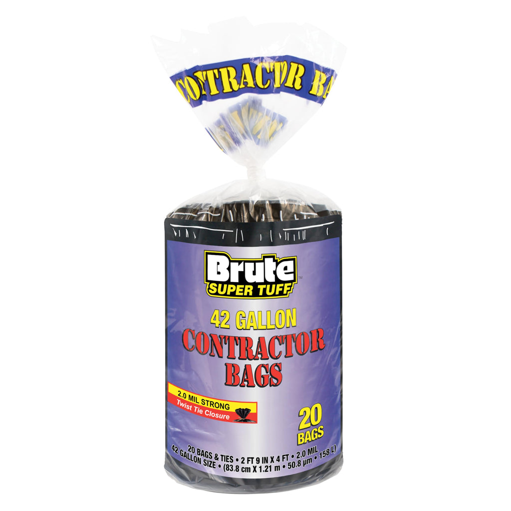 42 Gallon 2.0 Mil Black Contractor Bags D646878