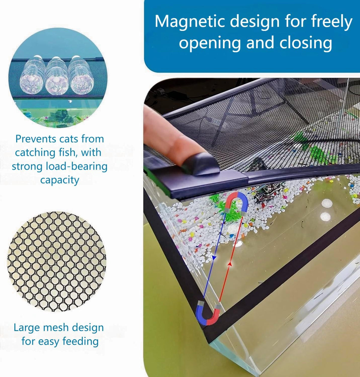 Magnetic Fish Tank Lid Cover W220